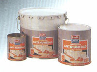 Pintura impermeable antihumedad para interior ó exterior. 750 ml. - 4 - 10 L.