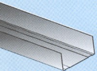 Canal para tabiquería de yeso laminado. Sirve como guía principal para trazar la alineación correcta del tabique. Anchos de 26-36-48-70-90-100 mm.