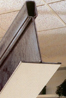 Perfil T de 35 mm. que por su dimensión diferente a la habitual en techos es apta para placas pesadas. Empleada para sistemas de bandas