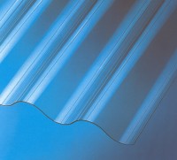 Paneles de policarbonato compacto onda con protección de rayos ultravioleta.